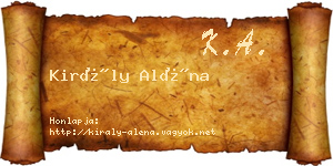 Király Aléna névjegykártya